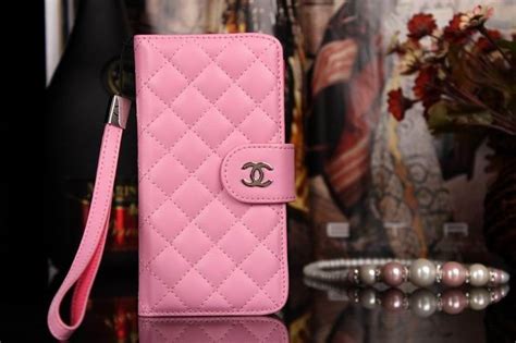 Chanel Iphone 6 Case Design Leather Cover Book Wallet Cover Grid Rose