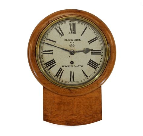 Antiques Atlas Small Drop Dial Wall Clock By Reid And Sons Newcast