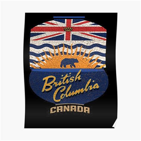 The British Columbia Crest Poster For Sale By Memoryvault Redbubble