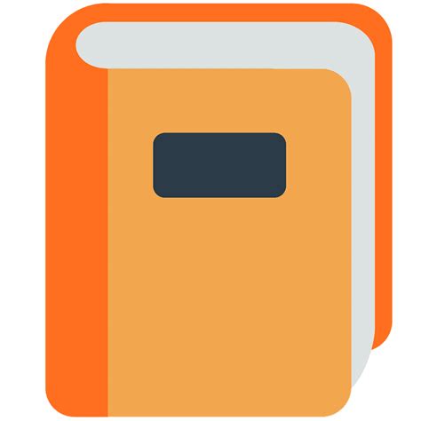 Orange Book Emoji Clipart Free Download Transparent Png Creazilla