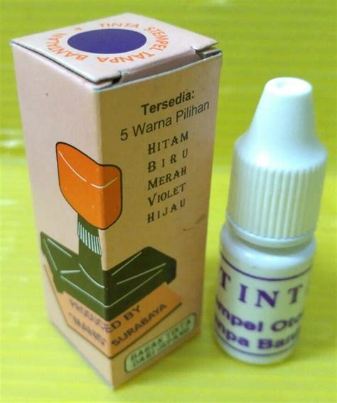 Jual Tinta Stempel Otomatis Tanpa Bantalan Warna Ungu Violet Di Lapak