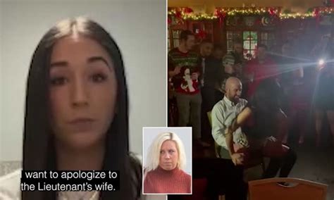 Tearful Nypd Rookie Cop 26 Who Gave Married Lieutenant Raunchy Lap Dance At Holiday Party