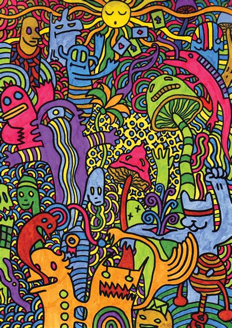Psychedelic Mushroom Weird Cool Art A3 Poster Print Yf1197
