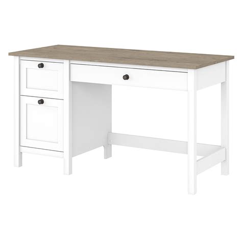 Check out our computer desk with drawers selection for the very best in unique or custom, handmade pieces from our desks shops. 54W Computer Desk with Drawers in Pure White and Shiplap Gray