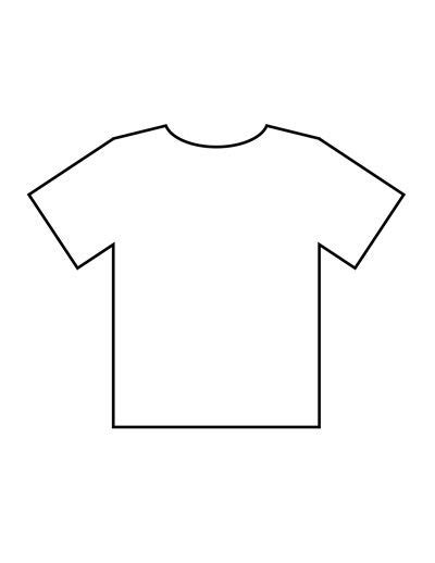 Free Printable Tee Shirt Template
