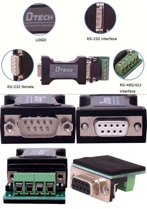 Dtech Rs232 To Rs485 Rs422 Serial Converter Communication Data