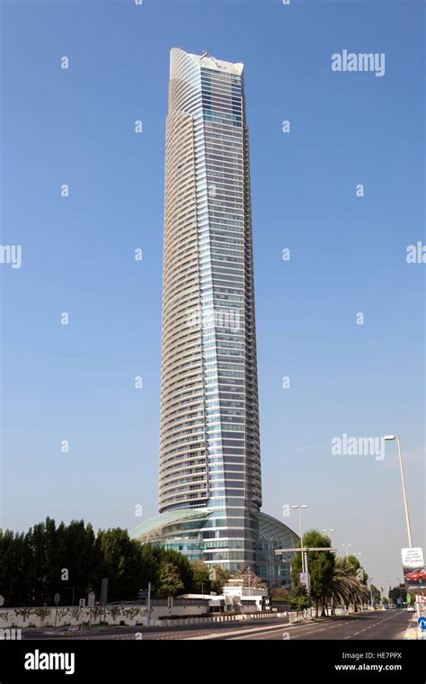 The Landmark Tower Skyscraper In The City Of Abu Dhabi Stock Photo Alamy