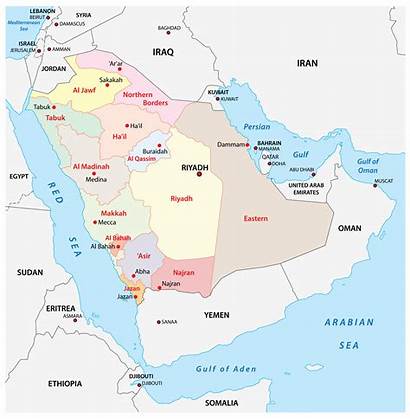 Saudi Arabia Map Emirates Maps Provinces Capital