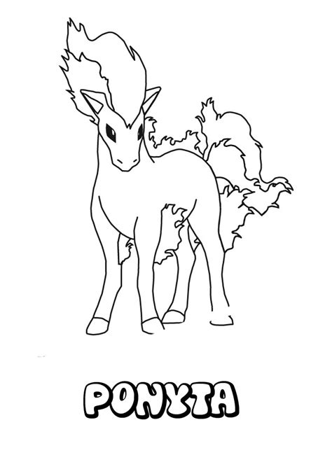 Coloriages Ponyta