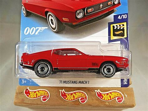 2019 Hot Wheels 2 Hw Screen Time 007 410 71 Mustang Mach 1 Red W