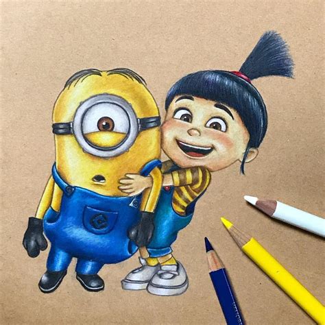 Cartoon Simple Easy Pencil Drawings Minion Geography38