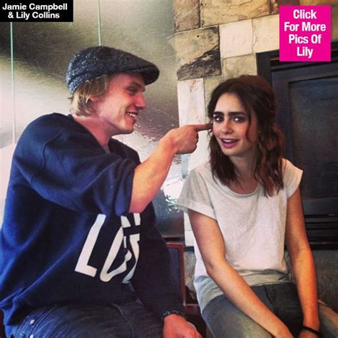 Lily Collins Jamie Campbell Bower Confirm Relationship Kiss In New