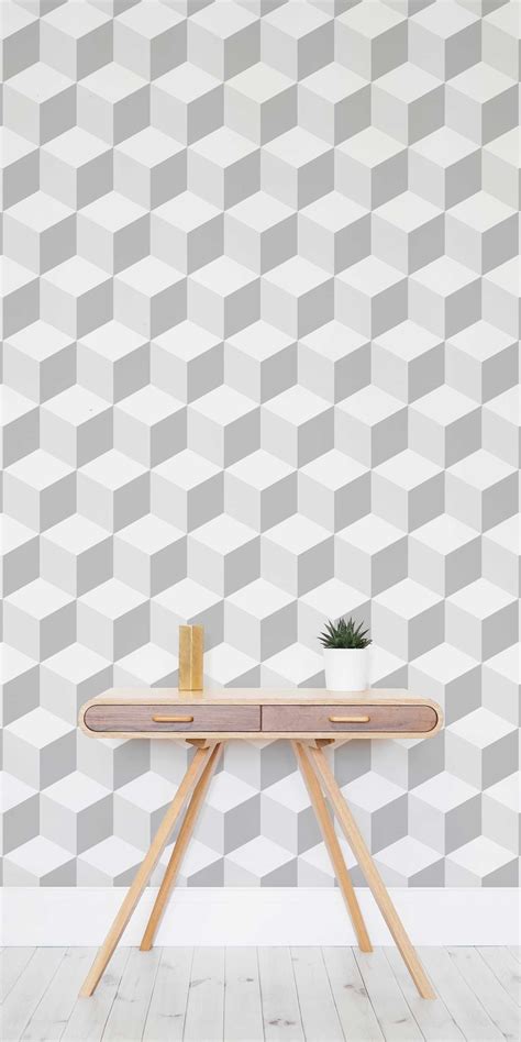 Our selection of geometric wallpaper includes graphic prints of odd shapes, lines and illustrations. Geometric 3D Cube Wallpaper Mural | Cube Pattern ...