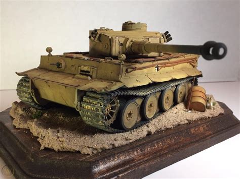 Built Tamiya Model Tank Diorama Tiger I Ausf E T First Tigers