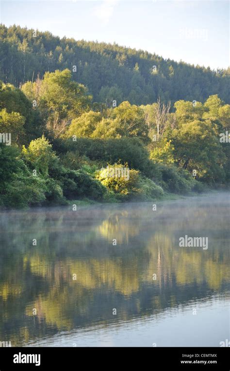 Mist Over Water Stock Photo Alamy