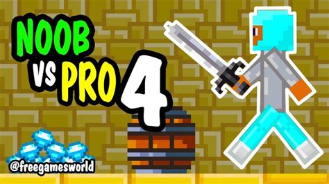 Noob Vs Pro 4 Lucky Block Gameplay Minecraft Free Games World