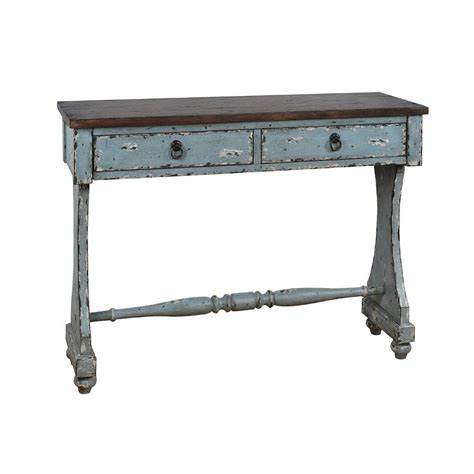 Small Space Two Tone Entryway Console Table Accentrics