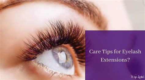 What Are The Care Tips For Eyelash Extensions Wisp Lashes