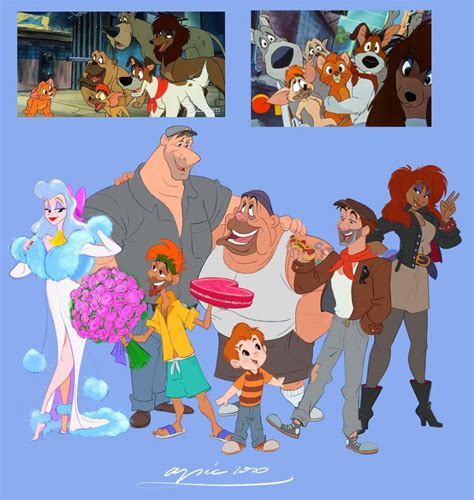 Disney Characters Humanimalized Artist Turns Animal Characters Into