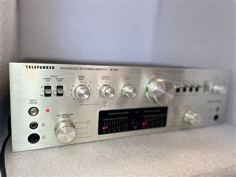 Telefunken Ta 750 Integrated Hifi Stereo Amplifier Reverb