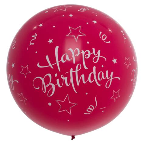 Buy The Qualatex Giant Balloon 36 90cm With Happy Birthday Print