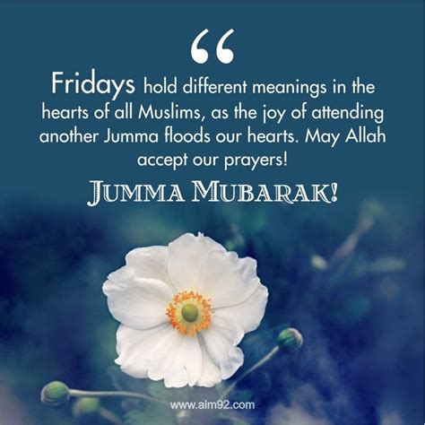 40 Jummah Mubarak Status Quotes Dua Images Captions And Greetings