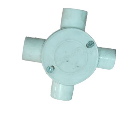 round 4 way pvc four way junction box at rs 16 piece in kanpur id 23970377491