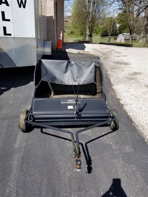 Used Brinly 42″ Tow Behind Lawn Sweeper Ronmowers