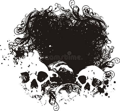 Gothic Skulls Illustrations Stock Vector Illustration Of Macabre