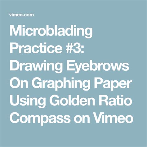 Microblading Practice 3 Drawing Eyebrows On Graphing
