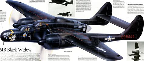 Northrop P 61 Black Widow Aircraft Wwii Aircraft Widow