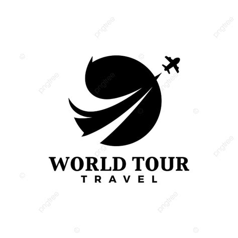 Modèle De Logo Voyage Tour Du Monde Png Voyage Logo Avion Png Et Vecteur Pour Téléchargement