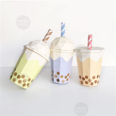 Bubble tea starts with a tea base that's combined with milk or fruit flavoring and then poured over you can get both sweet and savory boba, if you'd like. Boba Tea Origami Template - Full Size - Boba Made