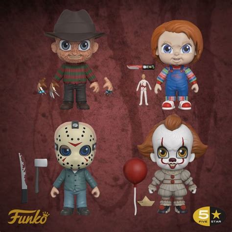 Funko Launches 5 Star Horror Figures Of Freddy Jason Chucky And Pennywise