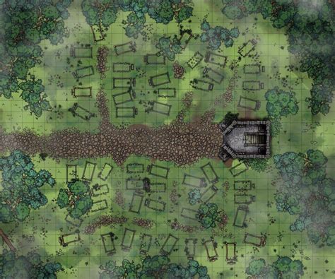 Graveyard Dungeondraft In 2021 Tabletop Rpg Maps Dungeon Maps D D