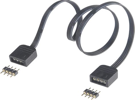 Akasa Rgb Led Strip Light Extension Cable 4 Pin Rgb Female To Female Connectors Included 4