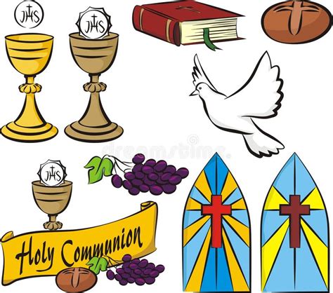 Holy Communion Vector Symbols Stock Vector