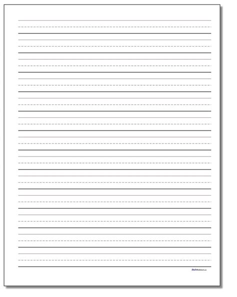 Printable Handwriting Paper