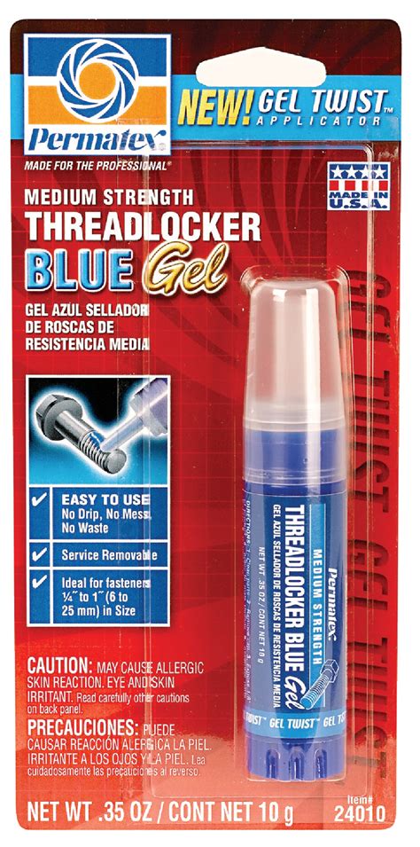 Buy PERMATEX Medium Strength Gel Threadlocker 0.35 Oz., Blue
