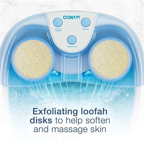 conair waterfall foot pedicure spa with lights bubbles