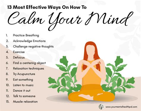 Most Effective Ways On How To Calm Your Mind Your Mental Health Pal