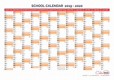 2019-2020 yearly school calendar Annual school calendar - Calenweb.com