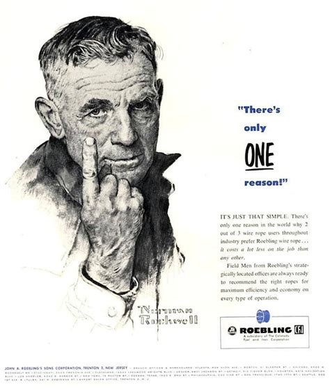 Norman Rockwell There Is Only One Reason Advertising Illustration