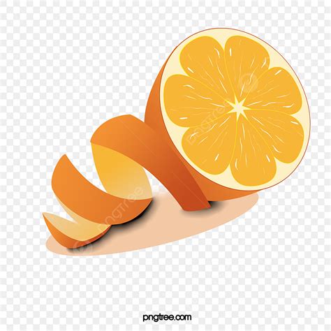 Orange Peel And Orange Orange Clipart Orange Peel Orange Png