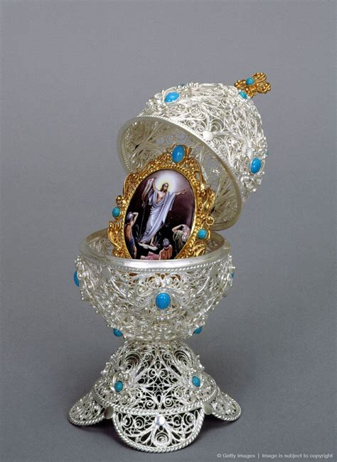 Faberge Egg From The Kremlin Museum Collection In Moscow Russia
