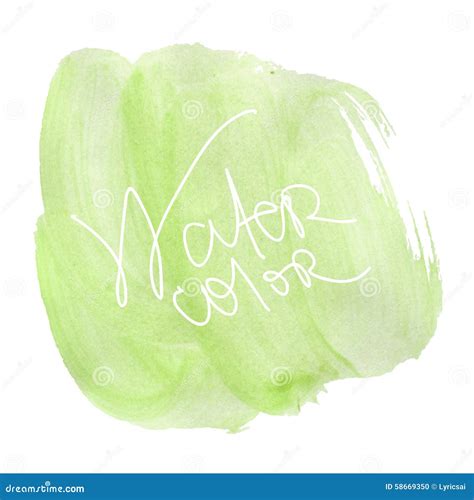 Pale Green Watercolor Stock Vector Illustration Of Grunge 58669350