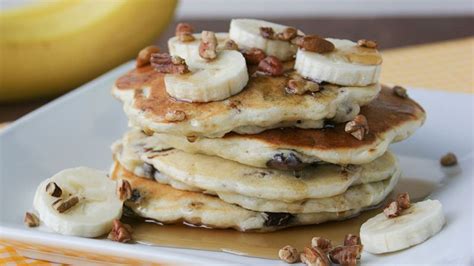 3 very ripe bananas, mashed; Banana-Chocolate-Pecan Pancakes | Recipe | Pecan pancakes ...