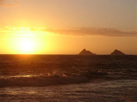 Hawaii Sunsets Lanikai Beach Sunrise Windward Oahu