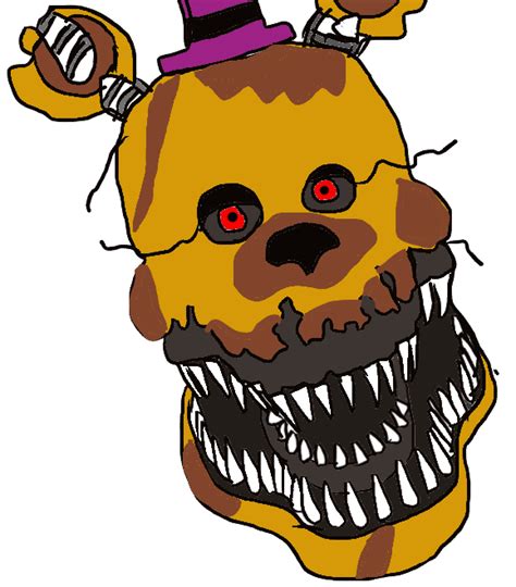 Nightmare Fredbear Drawing By Jackjackcooper On Deviantart