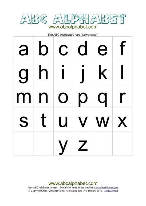 Alphabet Upper And Lowercase Printable